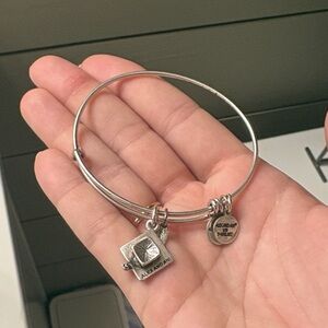 Alex and Ani Silver Charm Bangle